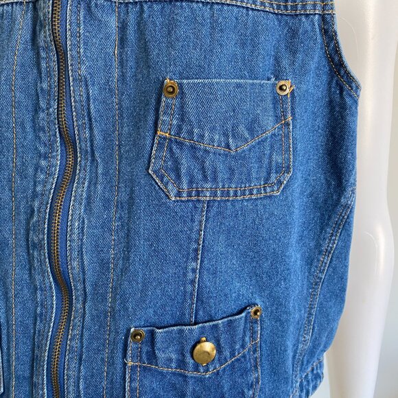 Women's Denim Vest - Picture 5 of 9